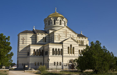 Fototapeta na wymiar Cathedral of St. Vladimir, Sevastopol