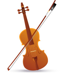 Fototapeta na wymiar Baroque Violin