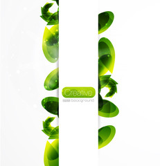 Abstract leaves design