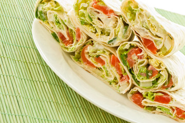 pita bread stuffed with