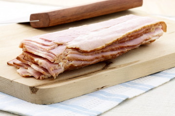 cured delicious bacon