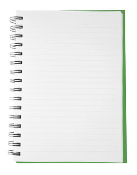 open blank notebook