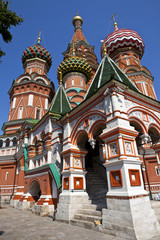 Fototapeta na wymiar Cathderal św Bazylego na Placu Czerwonym w Moskwie