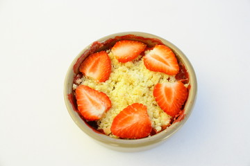 crumble aux fraises