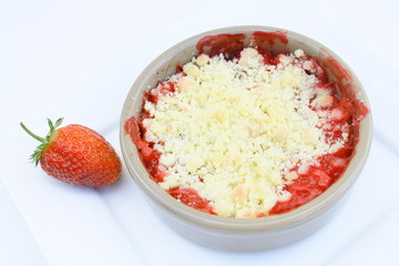 crumble aux fraises