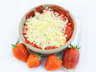 crumble fraises