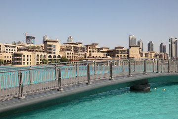 Fototapeta premium Bridge at Dubai Mall, United Arab Emirates