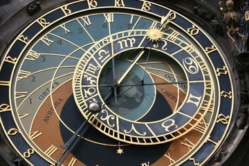 Astronomical clock next to Death