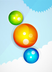 Vector sphere abstract background