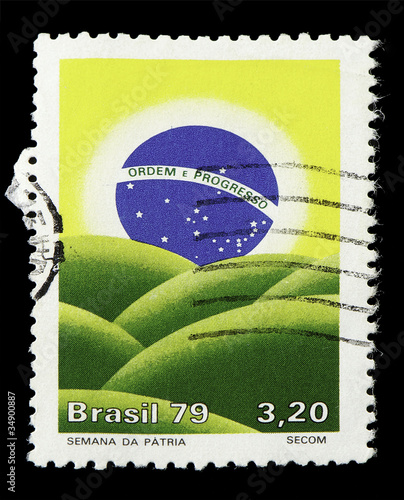 "Selo postal Brasil" Imagens e fotos de stock Royalty Free 