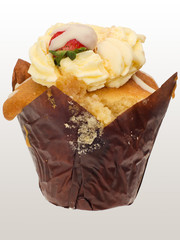 Cupcake strawberry and cream