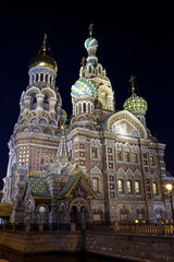 Fototapeta na wymiar Kościół na Krwi rozlane w Sankt Petersburgu