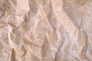 Wrinkled Brown Paper