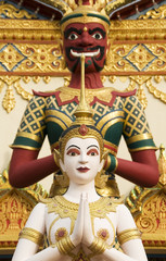 Temple Statue, Buddhist Temple, George Town, Penang, Malaysia