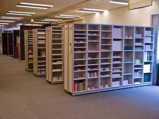 Obraz premium Library of catalogs and brochures