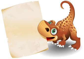Dinosauro Cucciolo Carta-Baby Dinosaur Paper Background