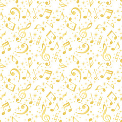 音符　背景　パターン