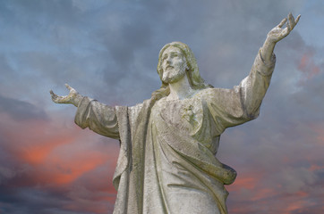 Fototapeta premium Jesus with outstretched arms