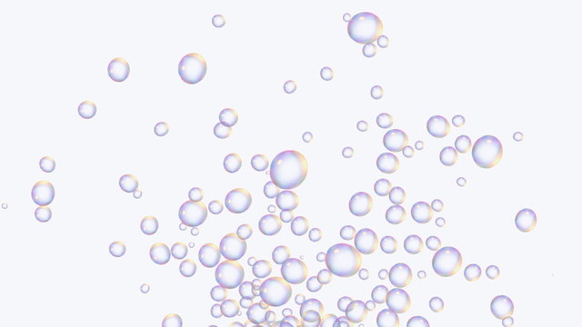 bubbles transparent white