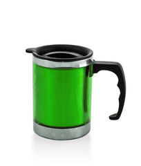 metal green cup