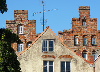 Giebelhäuser in Lübeck