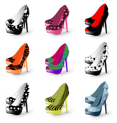high heel woman shoes