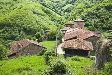 Tejados de Banduxu (Proaza)