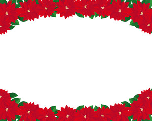 red poinsettia background