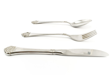 Cutlery set with Fork, Knife and Spoon