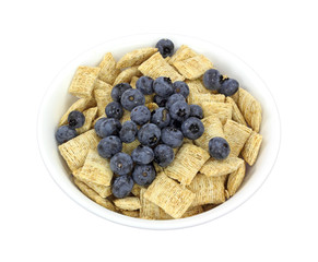 Cereal and wild blueberries
