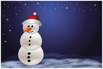 Christmas snowman xmas template