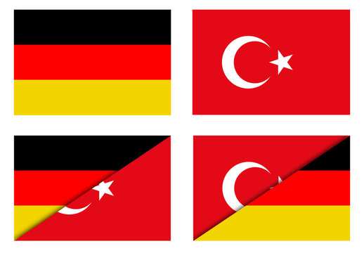 Flaggen – Deutschland, Türkei