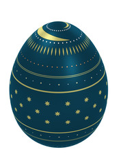 Isolated ornate egg