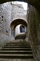 Fototapeta na wymiar Entrance Stairway - Castle Rising
