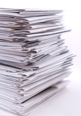 a stack of magazines