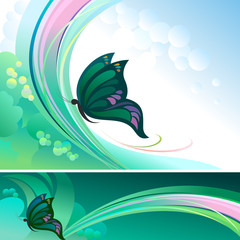 Abstract Butterfly Background