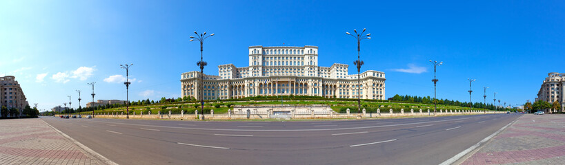 Fototapeta na wymiar Zobacz Parliament House, Bukareszt, Rumunia