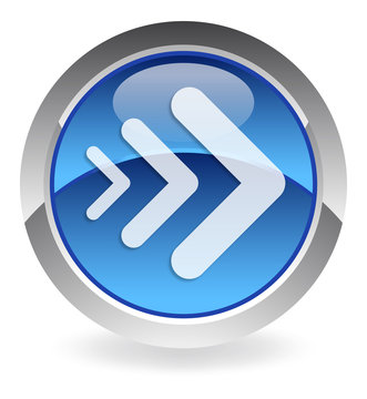 blue vector button "next"