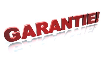 3D Schrift 3 - Garantie