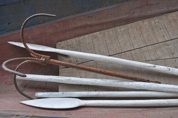 Anchor and rowing