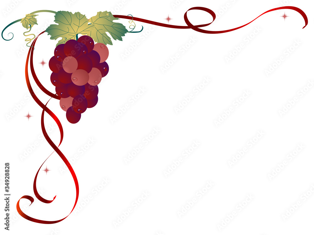 Canvas Prints Grapes background