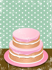 retro cake background