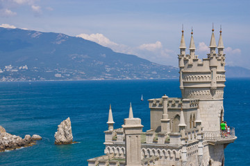 Lastochkino Gnezdo - landmark of Yalta, Ukraine