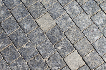 Stone roadway from granite area