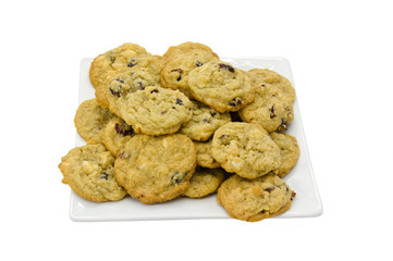 Cranberry and Macdamian nut cookies