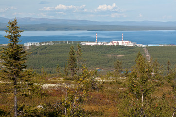 Kola nuclear power plant in the mountains vone hibiny