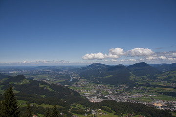 Fototapeta na wymiar Panorama Salzburg - Hallein