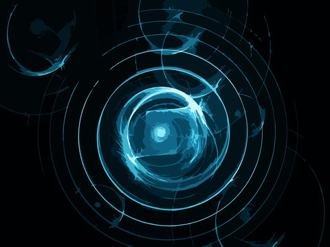 Abstract art background spiral system .