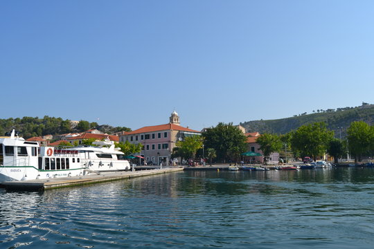 Beautiful Croatian coast by ferry