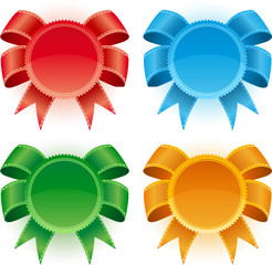 Colorful Labels on a background for a design